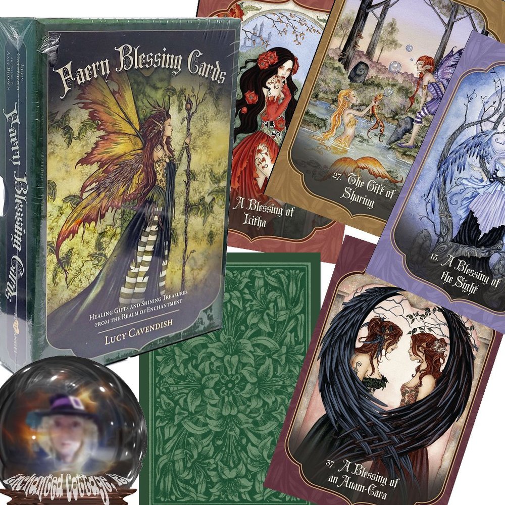 FAERY BLESSING CARDS- 124 PG BOOK+45 CARDS Amy Brown Artwork AUTHENTIC NEW